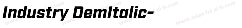 Industry DemItalic字体转换